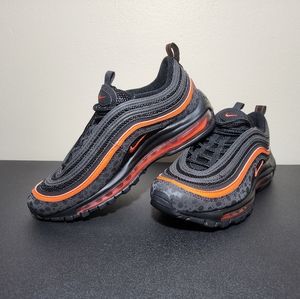 Nike Air Max 97 Safari GS Black Orange DX3088-001 Kids Youth Shoes Size 4.5Y
